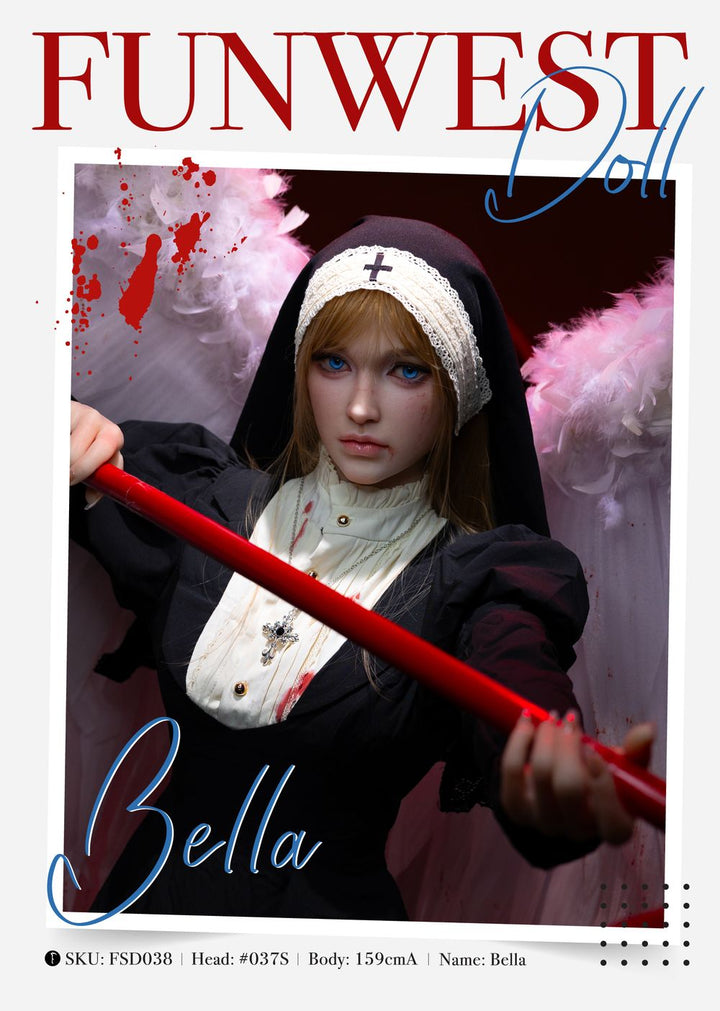 FUNWEST® Bella 159cm (5ft2) 037S# A Breasts Elegance Cosplay Silicone Sex Doll FSD038