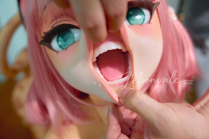 Moonvale Doll | 155cm/5ft09 Small Breasts Seductive Playful Lovely Pink-hair Yellow Leopard Furry Realistic Silicone Sex Doll - Lyora