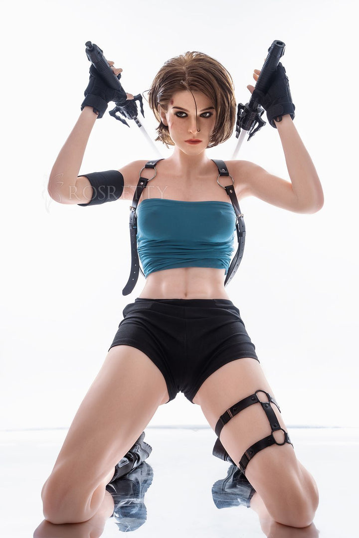 164cm/5ft4 Cosplay X Special Police Small Chest Lifelike Sex Doll - Mallory