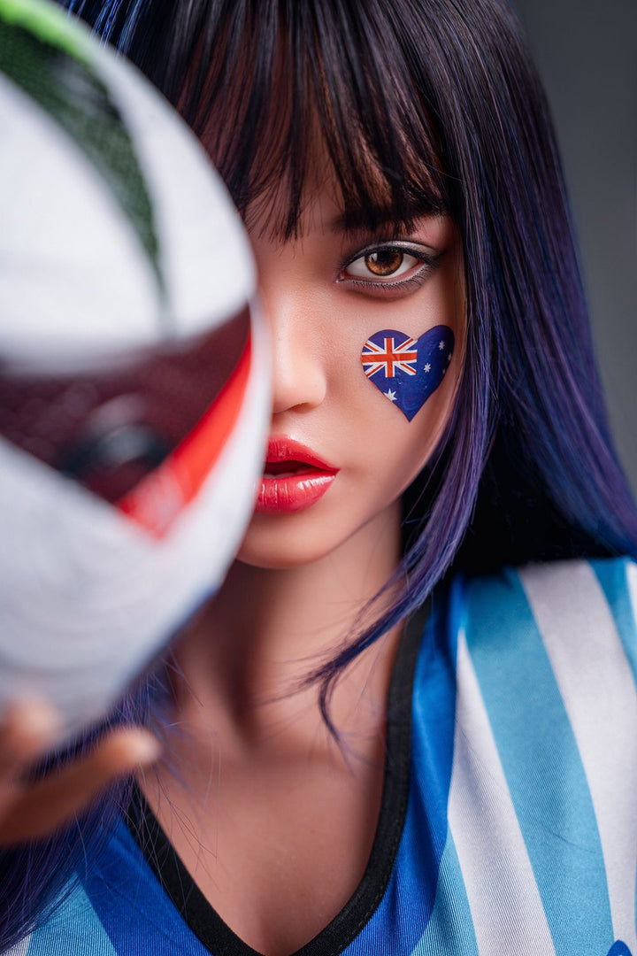 SY Puppe | 152 cm/4ft12 Große Brüste Verspielt Sport Fußball Cosplay Realistische TPE Sexpuppe - Edwina