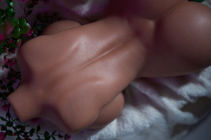 SY Doll | 40cm/1ft3 Big Breasts Alluring Sweet Busty Tan Skin Realistic Silicone Sex Torso - Louise