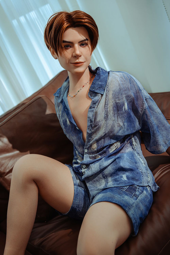 SY Doll | 160cm/5ft3 Playful Handsome Irresistible Smile Lifelike Full Silicone Gay Male Sex Doll - Asher