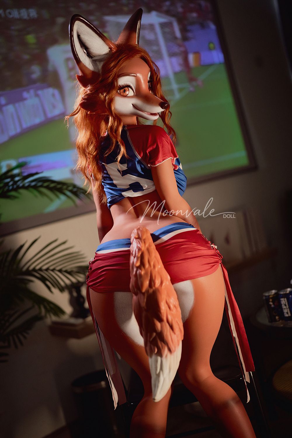 Moonvale Doll | 160cm/5ft3 Big Breasts Seductive Sporty Red Fox Soccer Vixen Furry Realistic Silicone Sex Doll - Sorelle