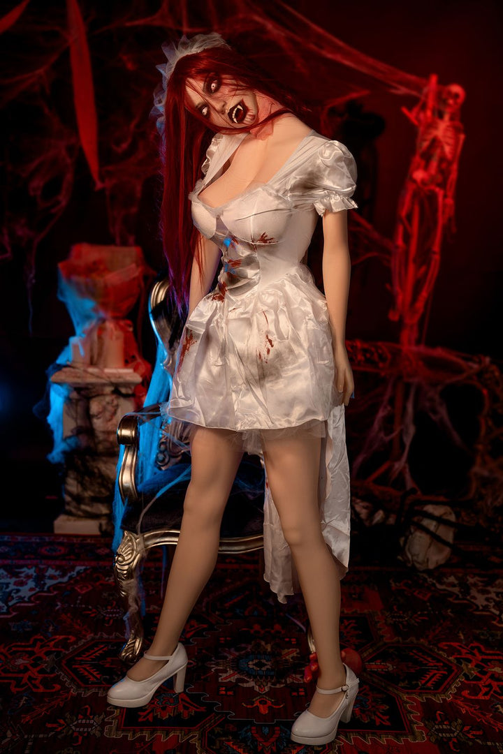 SY Doll | 169 cm/5 Fuß 5 Angst Vampir Cosplay Große Brüste TPE Sexpuppe - Katherin 