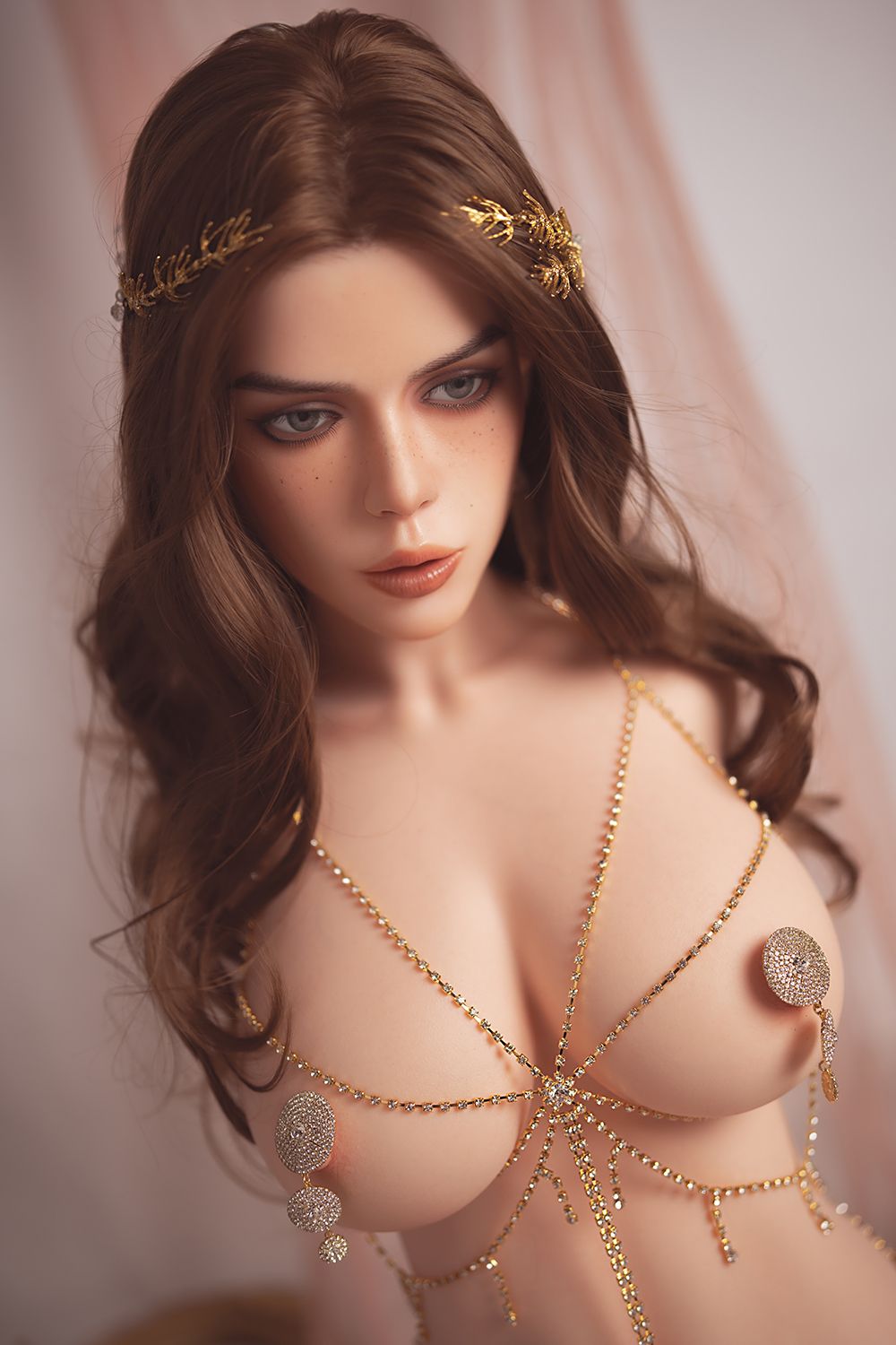 SY Doll | 80cm/2ft6 Big Breasts Seductive Luxury Boudoir Goddess Realistic Silicone Sex Torso - Della - Sweetie Love Doll