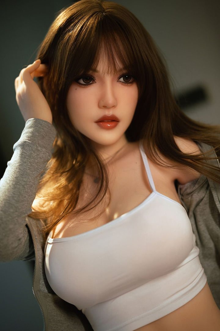 150cm/4ft11 Cheveux Roux Petite Poitrine Mature Poupée Sexuelle Réaliste - Kylie
