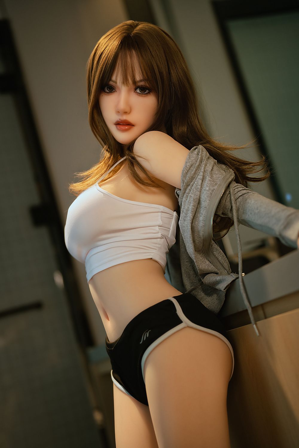 150cm/4ft11 Cheveux Roux Petite Poitrine Mature Poupée Sexuelle Réaliste - Kylie