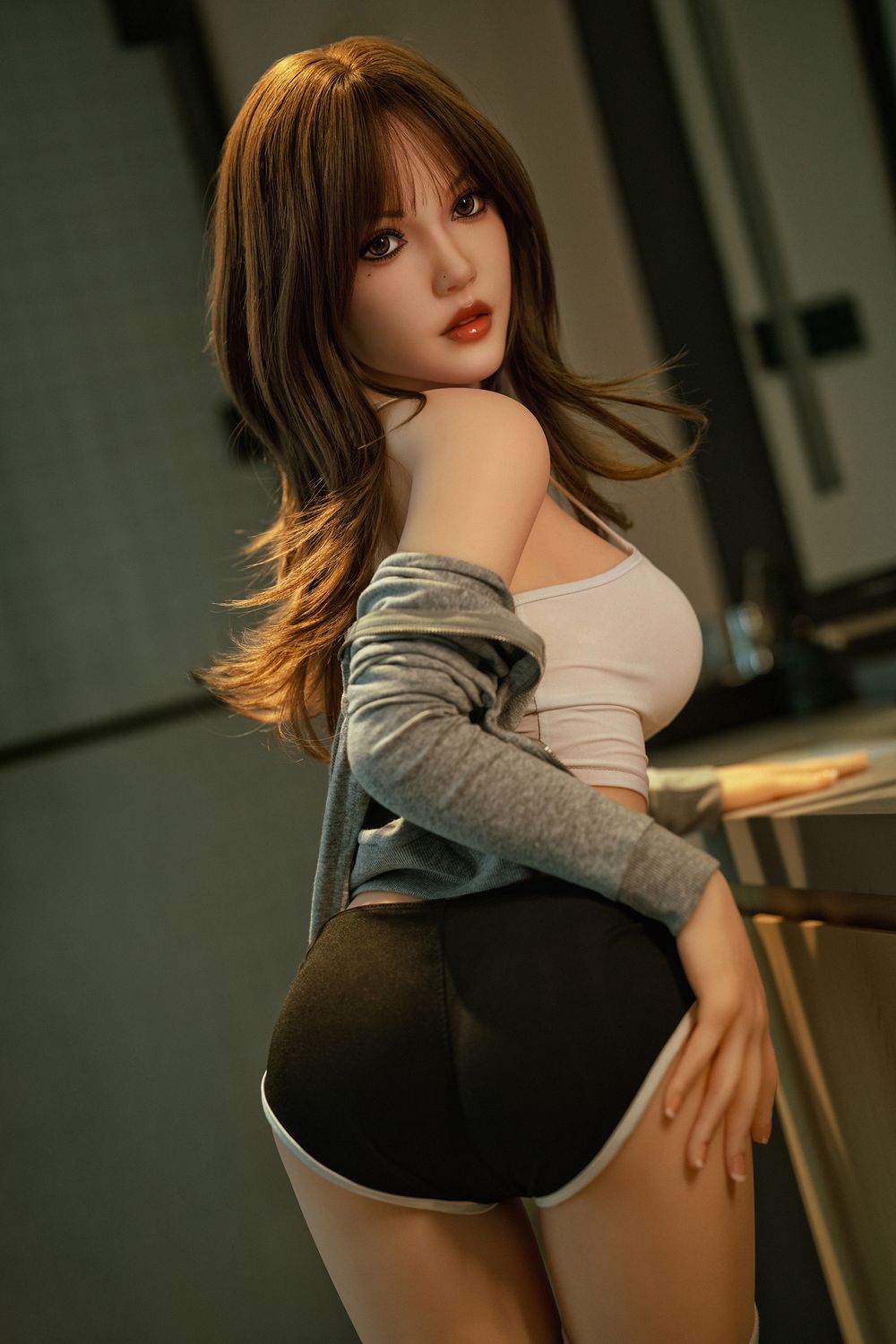 150cm/4ft11 Cheveux Roux Petite Poitrine Mature Poupée Sexuelle Réaliste - Kylie