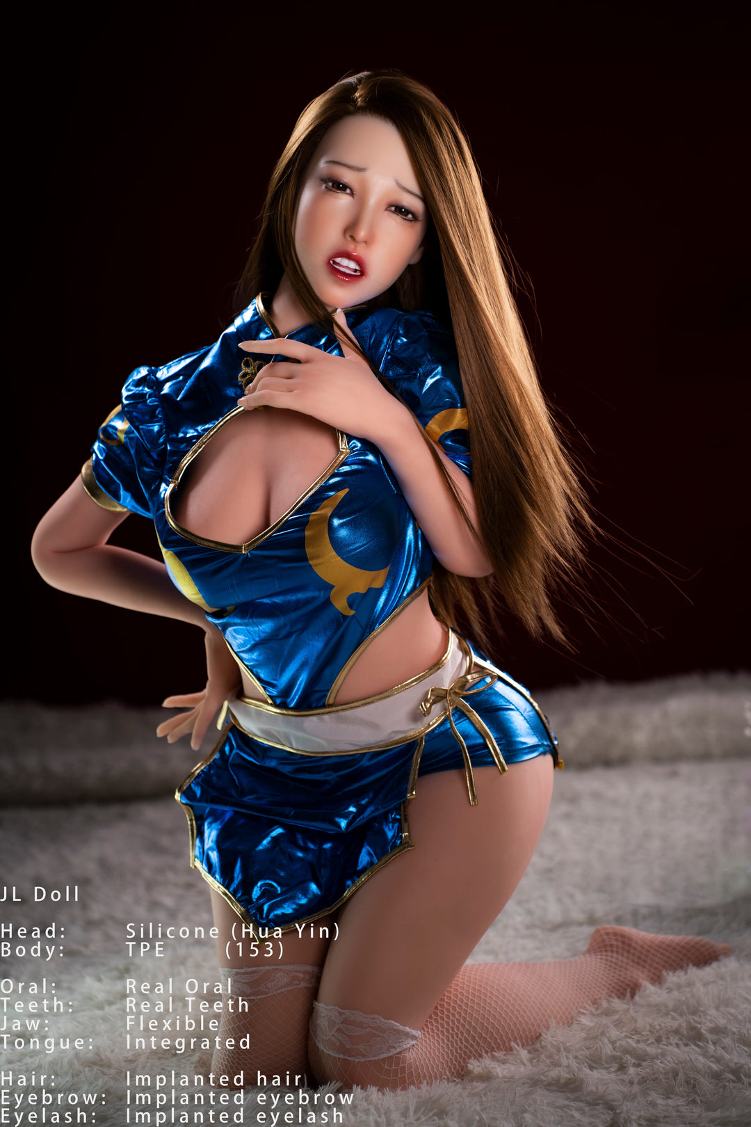 Jarliet | Huayin - 153cm/5ft C-cup Silicone Head Sex Doll With Blonde Straight Hair