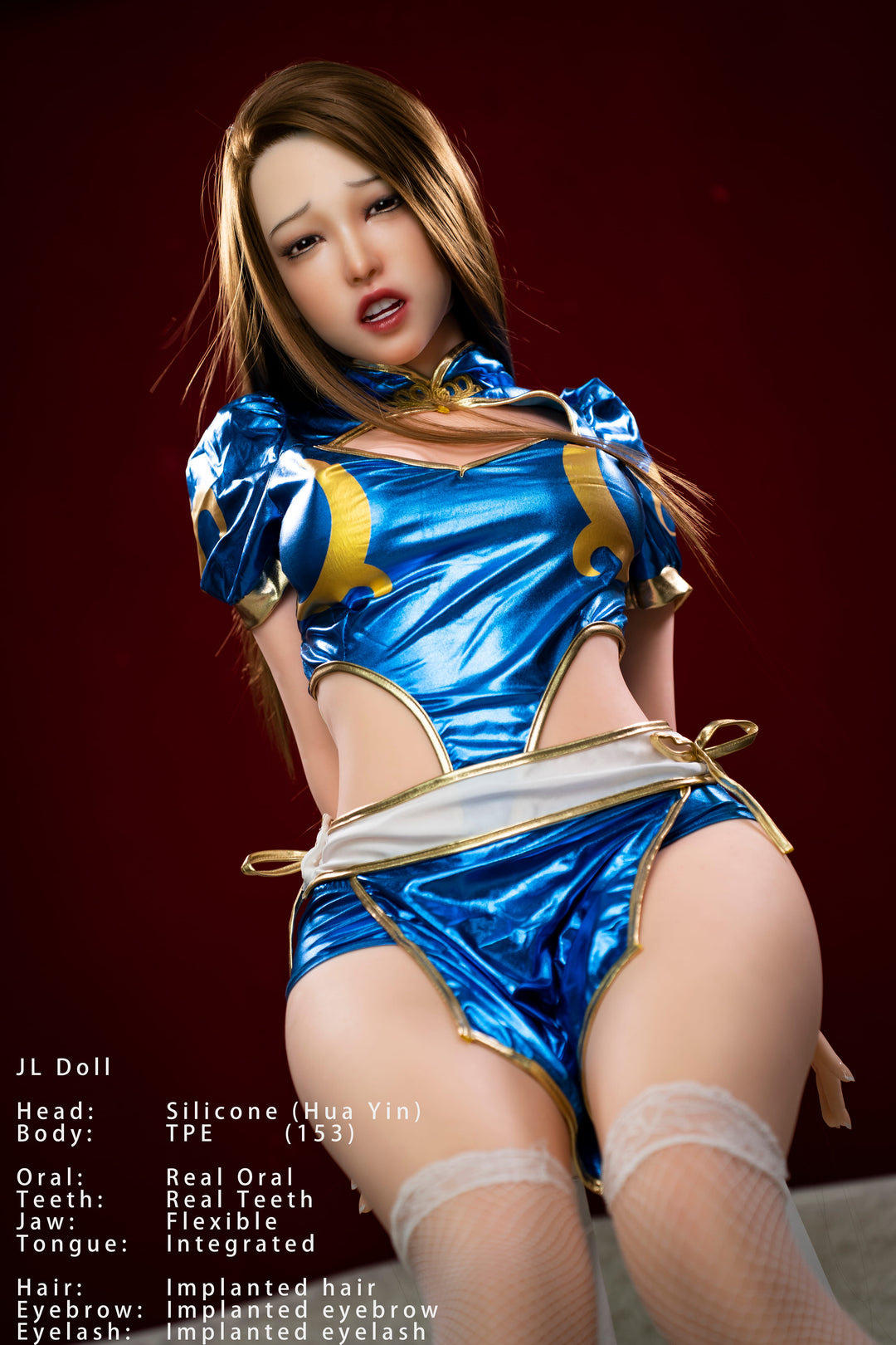 Jarliet | Huayin - 153cm/5ft C-cup Silicone Head Sex Doll With Blonde Straight Hair