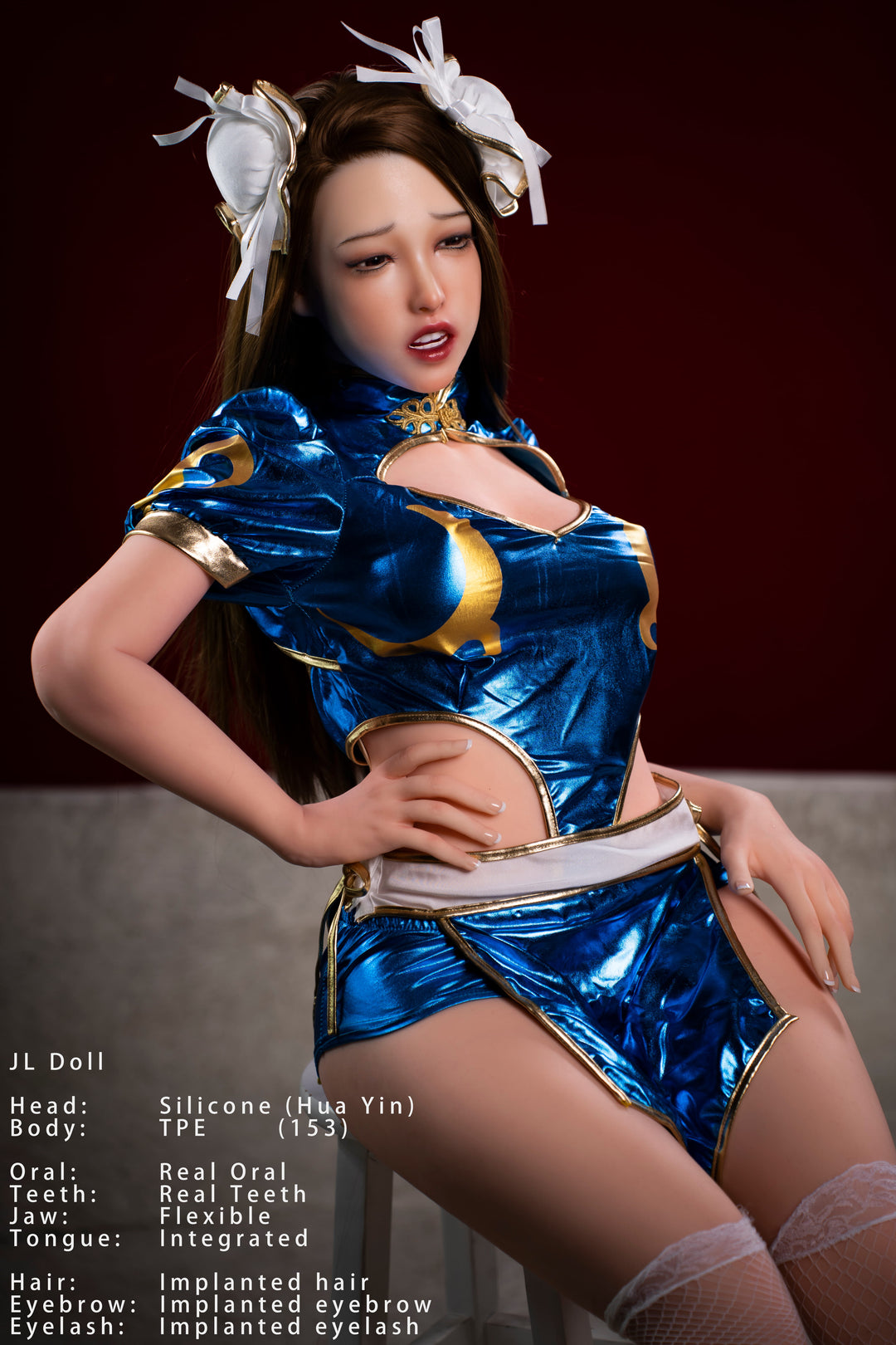 Jarliet | Huayin - 153cm/5ft C-cup Silicone Head Sex Doll With Blonde Straight Hair