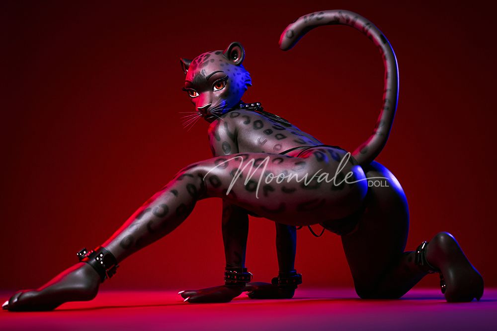 Moonvale Doll | 165cm/5ft5 Big Breasts Sultry Wild Black Panther Furry Realistic Silicone Sex Doll - Velara