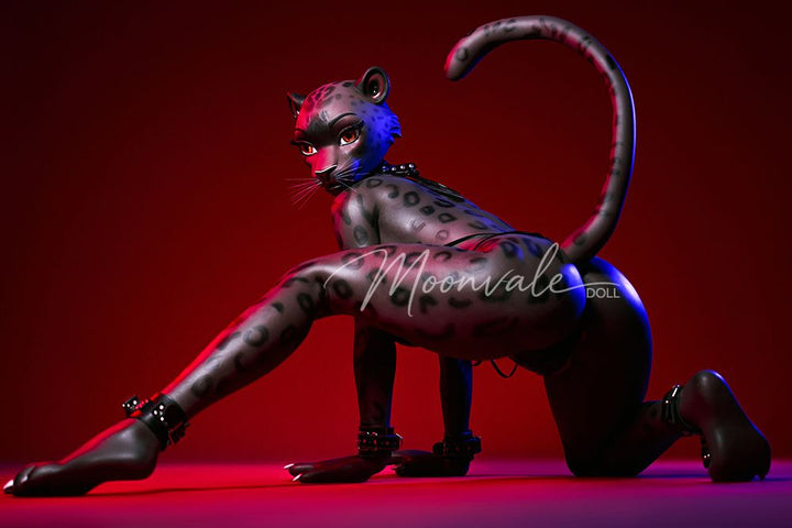 Moonvale Doll | 165cm/5ft5 Big Breasts Sultry Wild Black Panther Furry Realistic Silicone Sex Doll - Velara