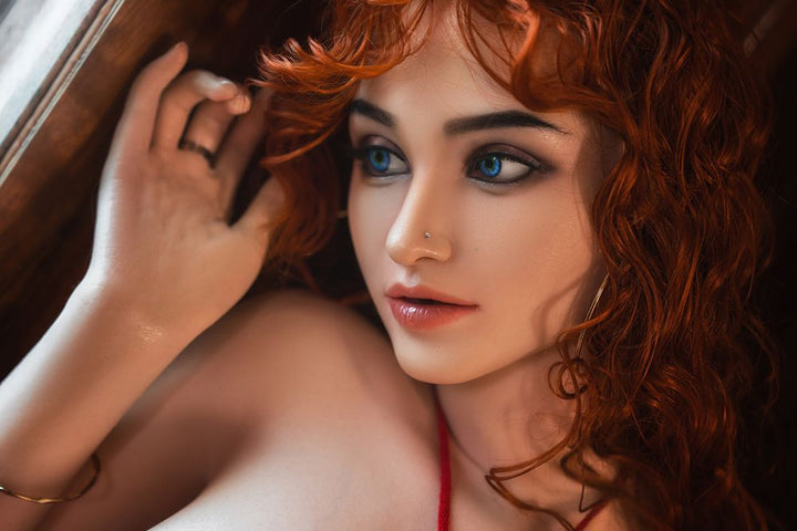 SY Doll | 156cm/5ft1 Big Breasts Seductress Red Hair Curvy Hourglass Realistic Full Silicone Sex Doll - Desirae
