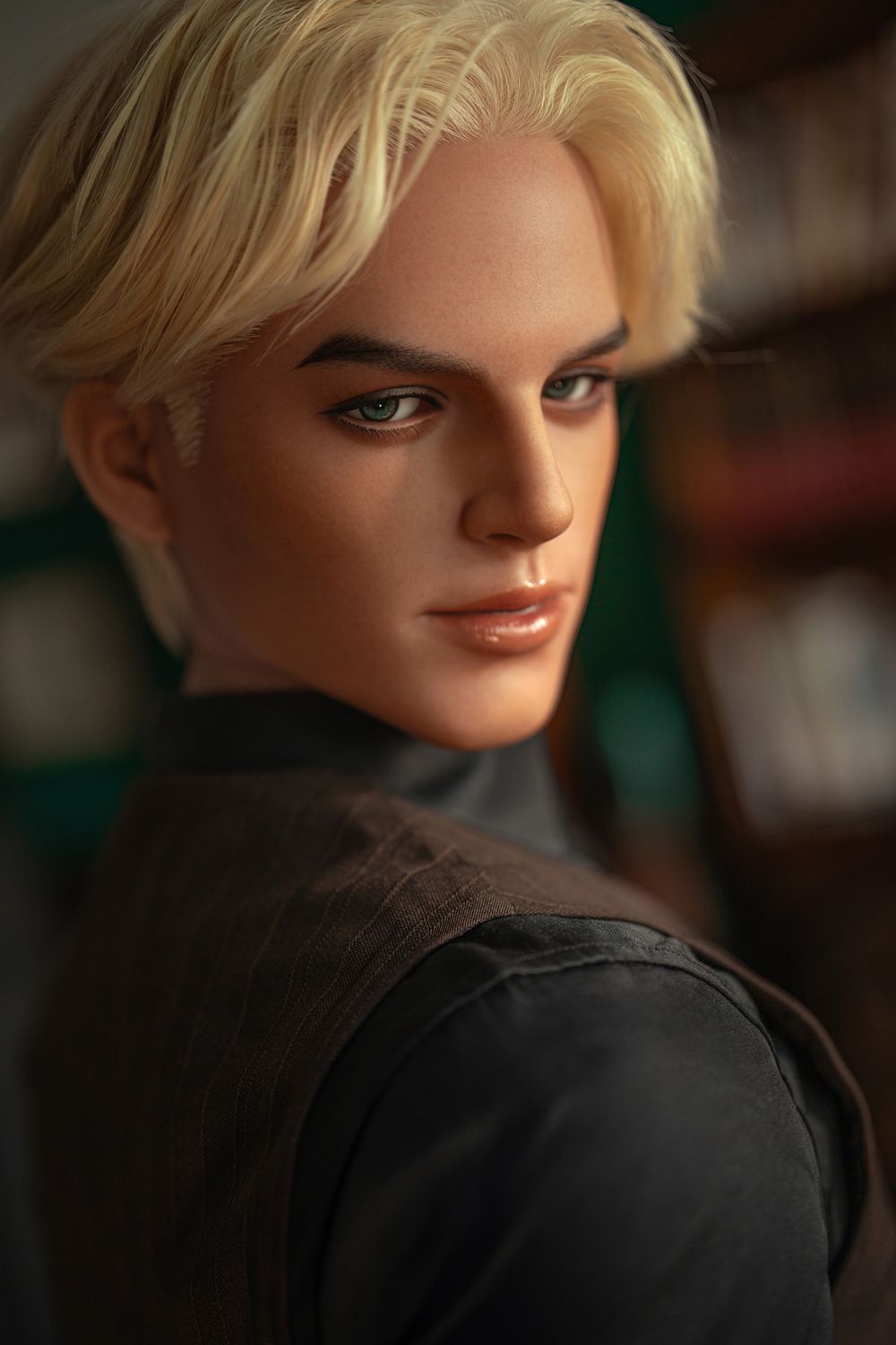 SY Doll | 168cm/5ft5 Seductive Blonde Handsome Realistic Full Silicone Gay Male Sex Doll - Blake