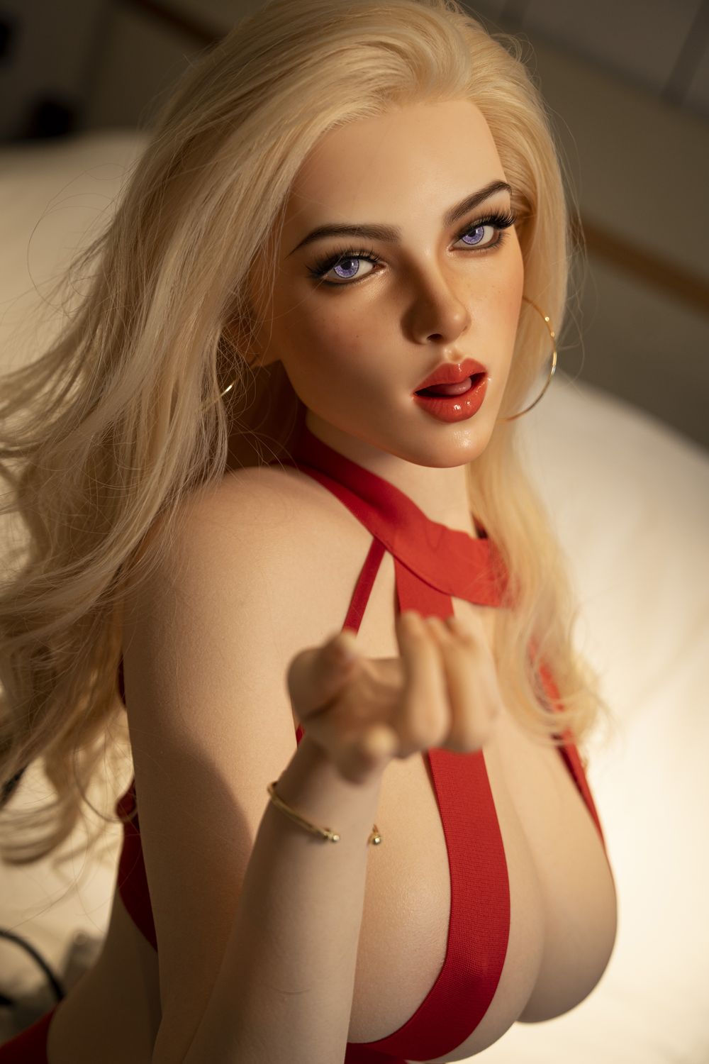 SY Doll | 168cm/5ft5 Big Breasts Glamorous Mature Blonde Realistic Full Silicone Sex Doll - Monica