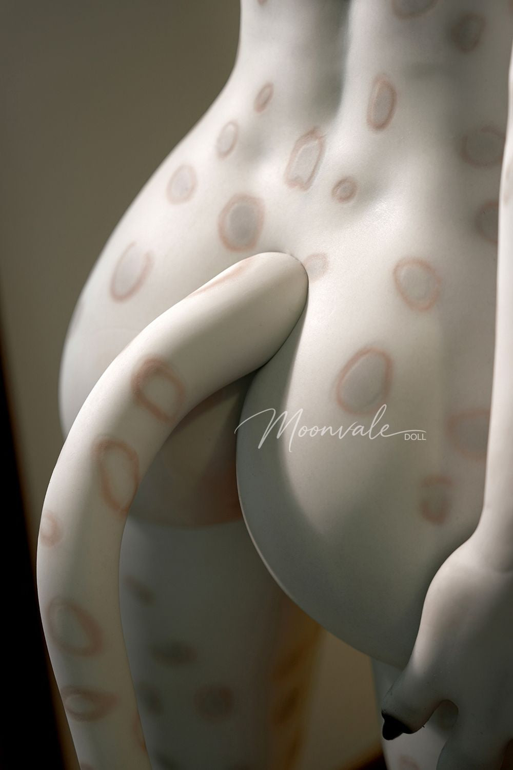 Moonvale Doll | 155cm/5ft09 Small Breasts Seductive Lovely Dark Punk-style White Leopard Furry Realistic Silicone Sex Doll - Lyora