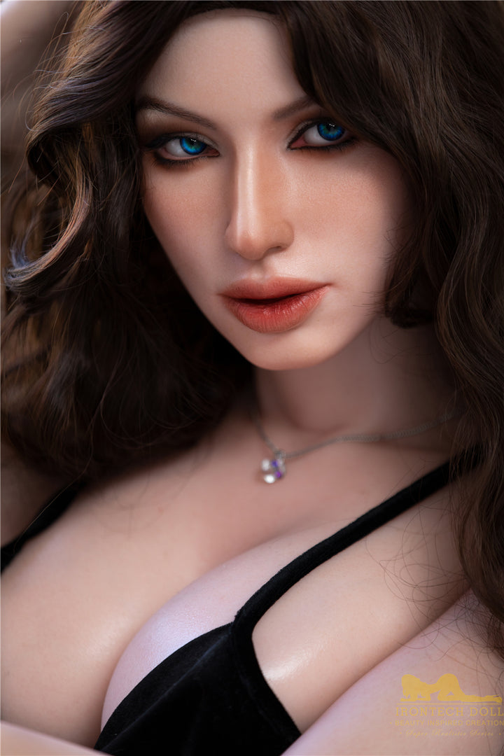 Irontech Doll | 166cm/5ft5  Lovely LifeLike Silicone Love Doll With Long Curly Hair - Zara (In Stock US)