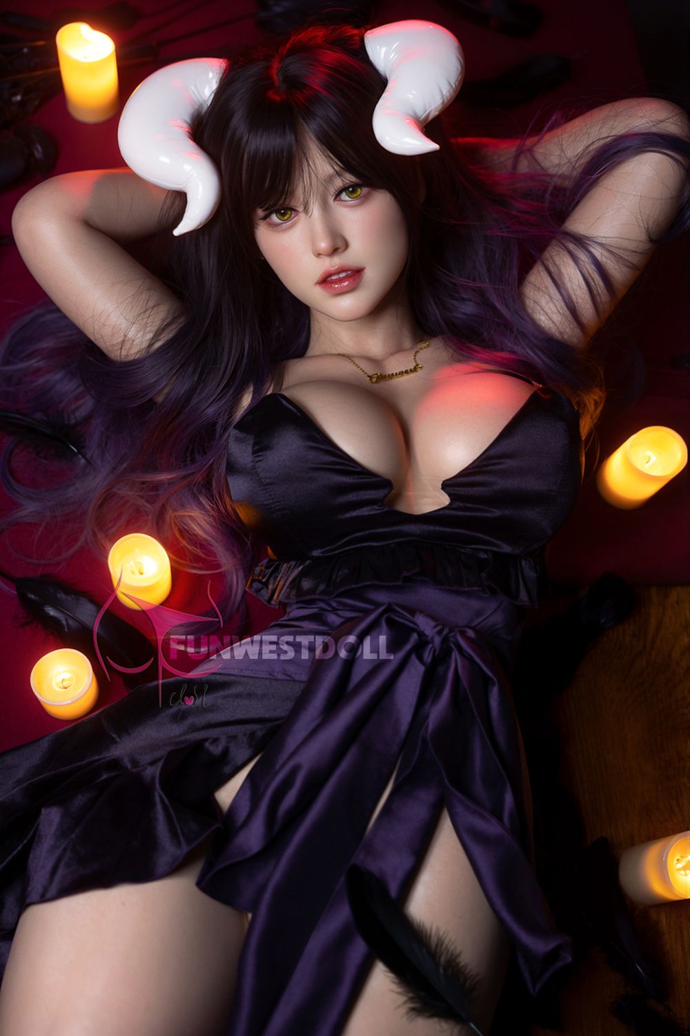 FUNWEST® Chloe 160cm (5ft3) 035S# E Breasts Anime Charming Silicone Sex Doll FSD005