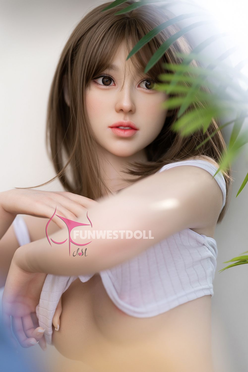 FUNWEST® Lucy 159cm (5ft2) 032S# A Breasts Japanese Fresh-style Silicone Sex Doll FSD009