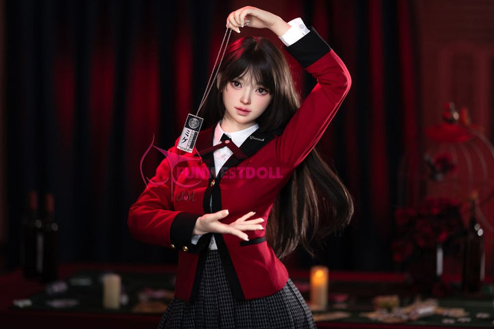 FUNWEST® Alice 159cm (5ft2) 038S# A Breasts Kakegurui Queen Cosplay Silicone Sex Doll FSD010