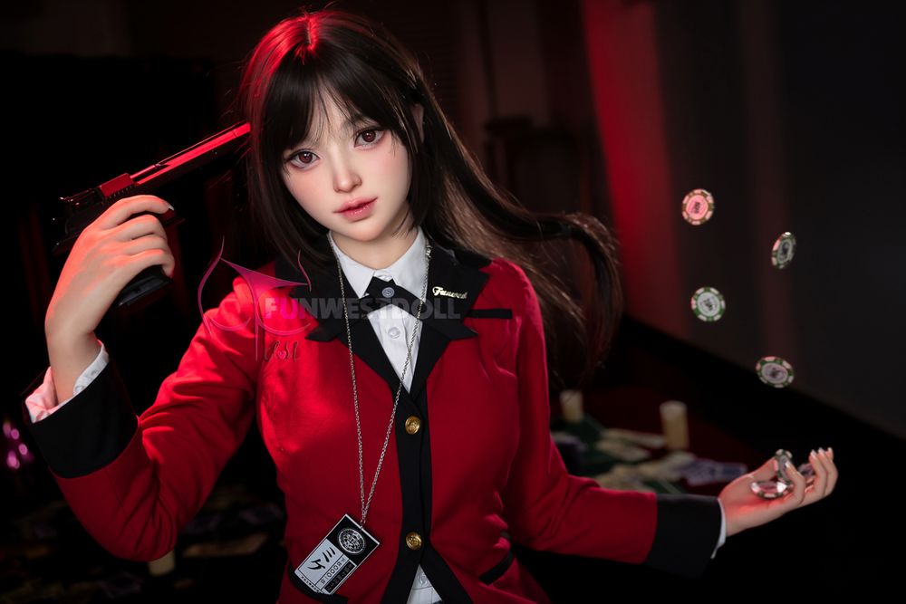 FUNWEST® Alice 159cm (5ft2) 038S# A Breasts Kakegurui Queen Cosplay Silicone Sex Doll FSD010