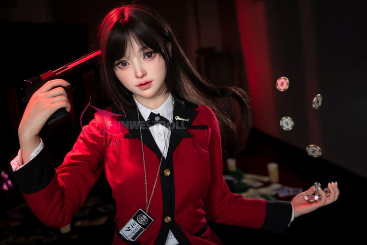FUNWEST® Alice 159cm (5ft2) 038S# A Breasts Kakegurui Queen Cosplay Silicone Sex Doll FSD010