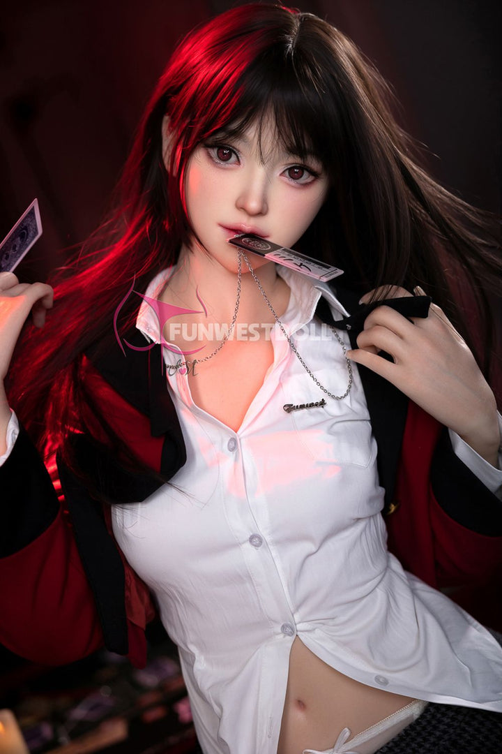 FUNWEST® Alice 159cm (5ft2) 038S# A Breasts Kakegurui Queen Cosplay Silicone Sex Doll FSD010