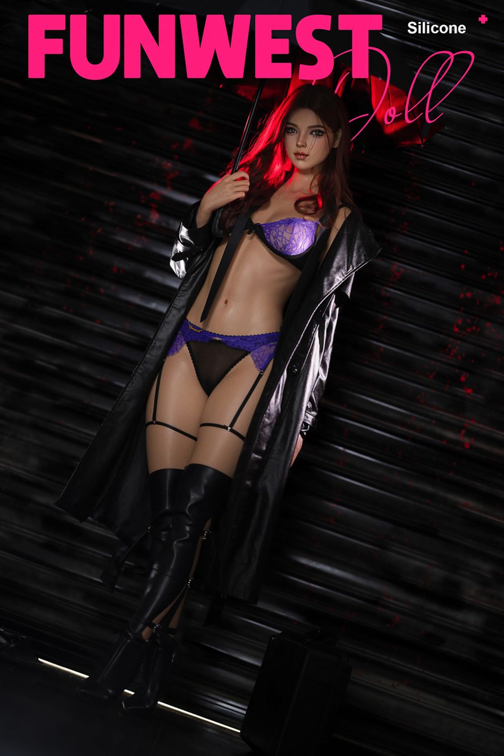 FUNWEST® Lexie 168cm (5ft6) 026S# D Breasts Seductive Queen Silicone Sex Doll FSD016
