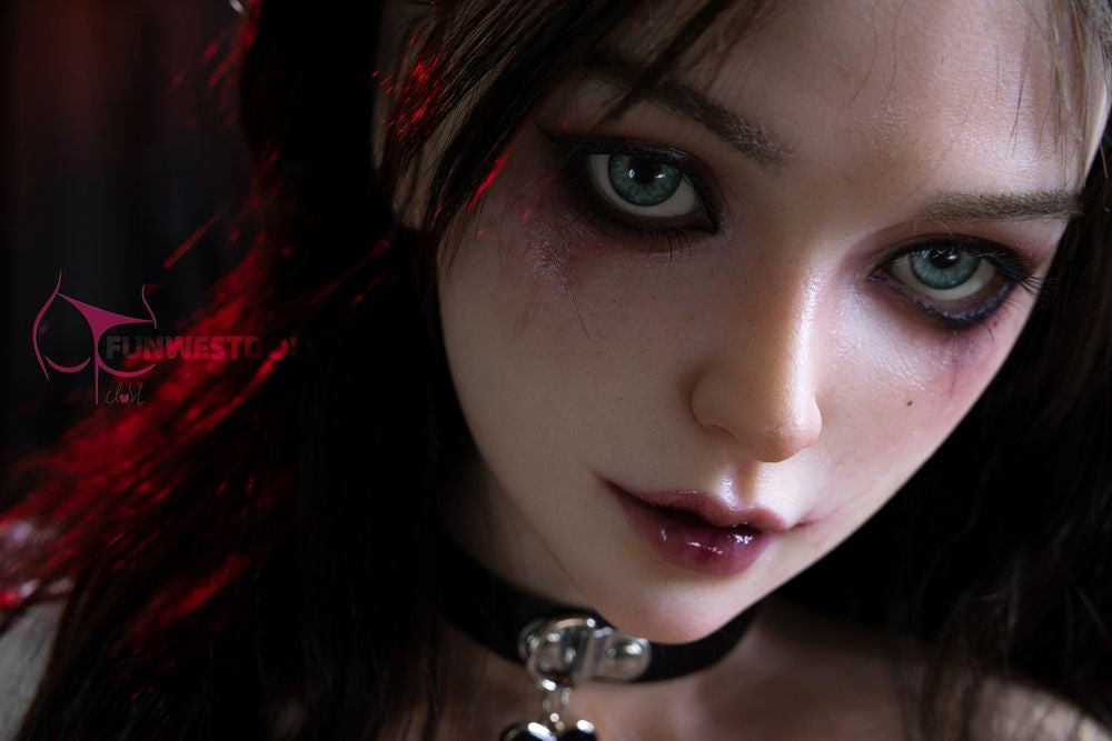 FUNWEST® Lily 160cm (5ft3) 036S# E Breasts Dark Nurse Halloween Silicone Sex Doll FSD017