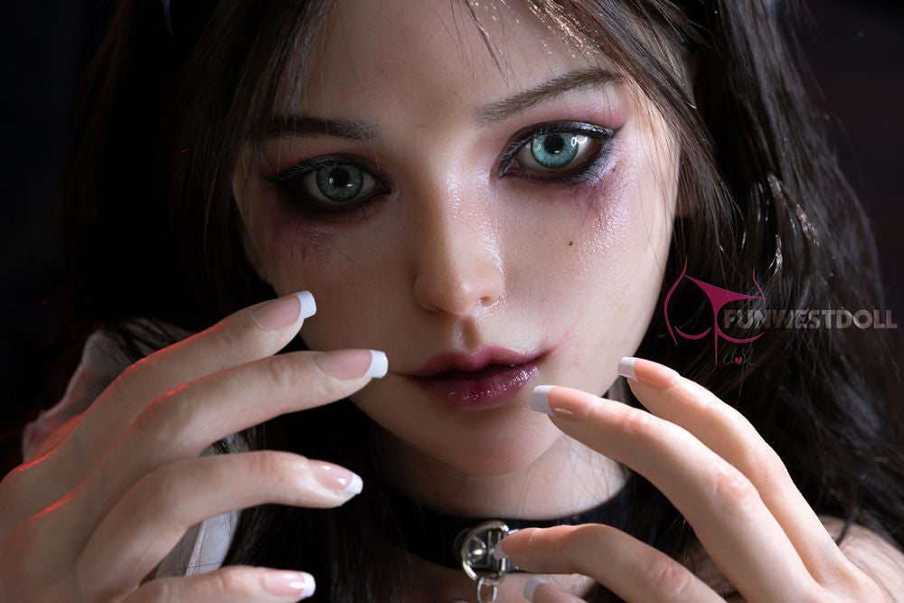 FUNWEST® Lily 160cm (5ft3) 036S# E Breasts Dark Nurse Halloween Silicone Sex Doll FSD017