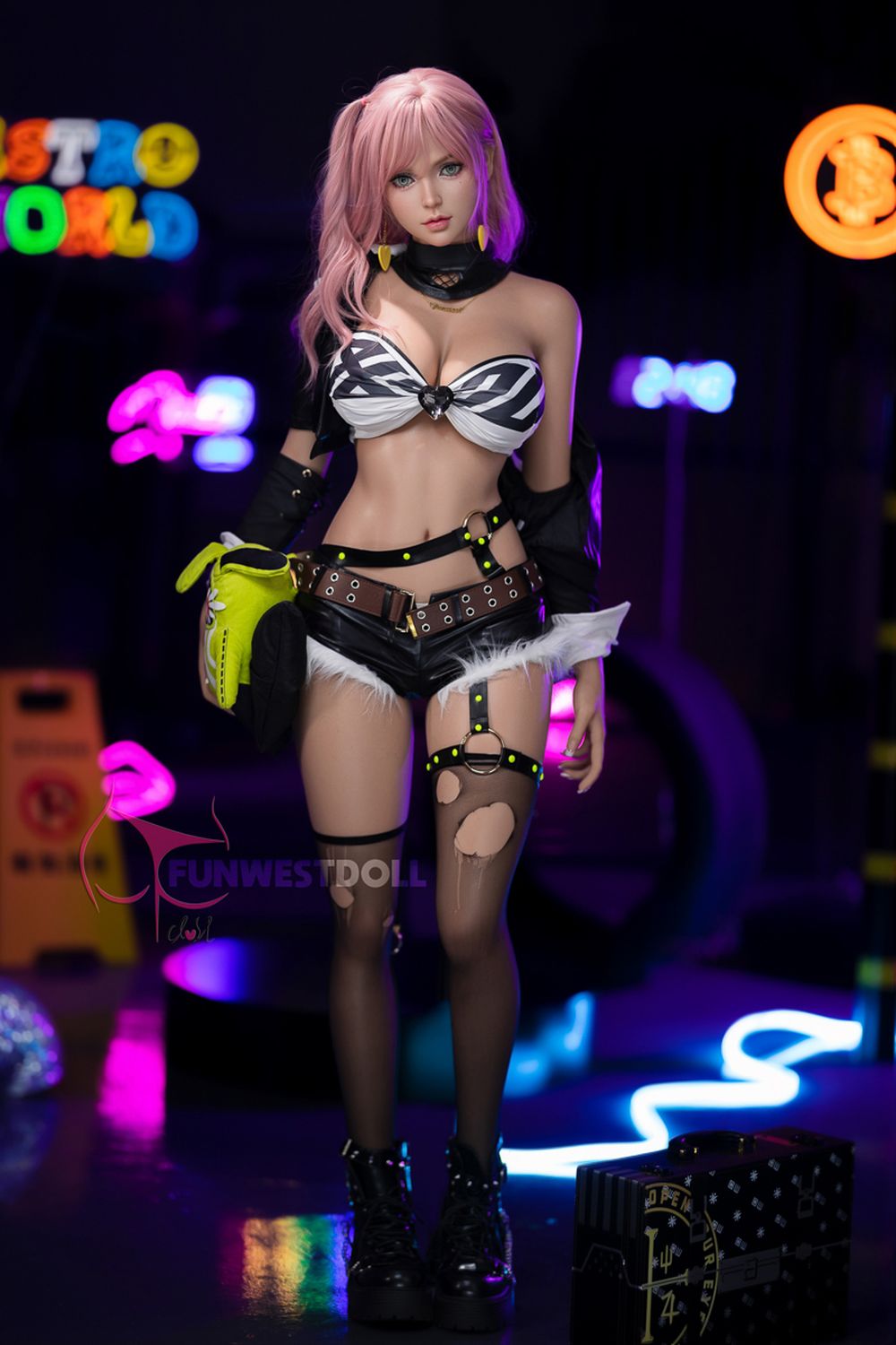 FUNWEST® Lily 157cm (5ft2) 036S# G Breasts Alluring Punk Chic Silicone Sex Doll FSD020