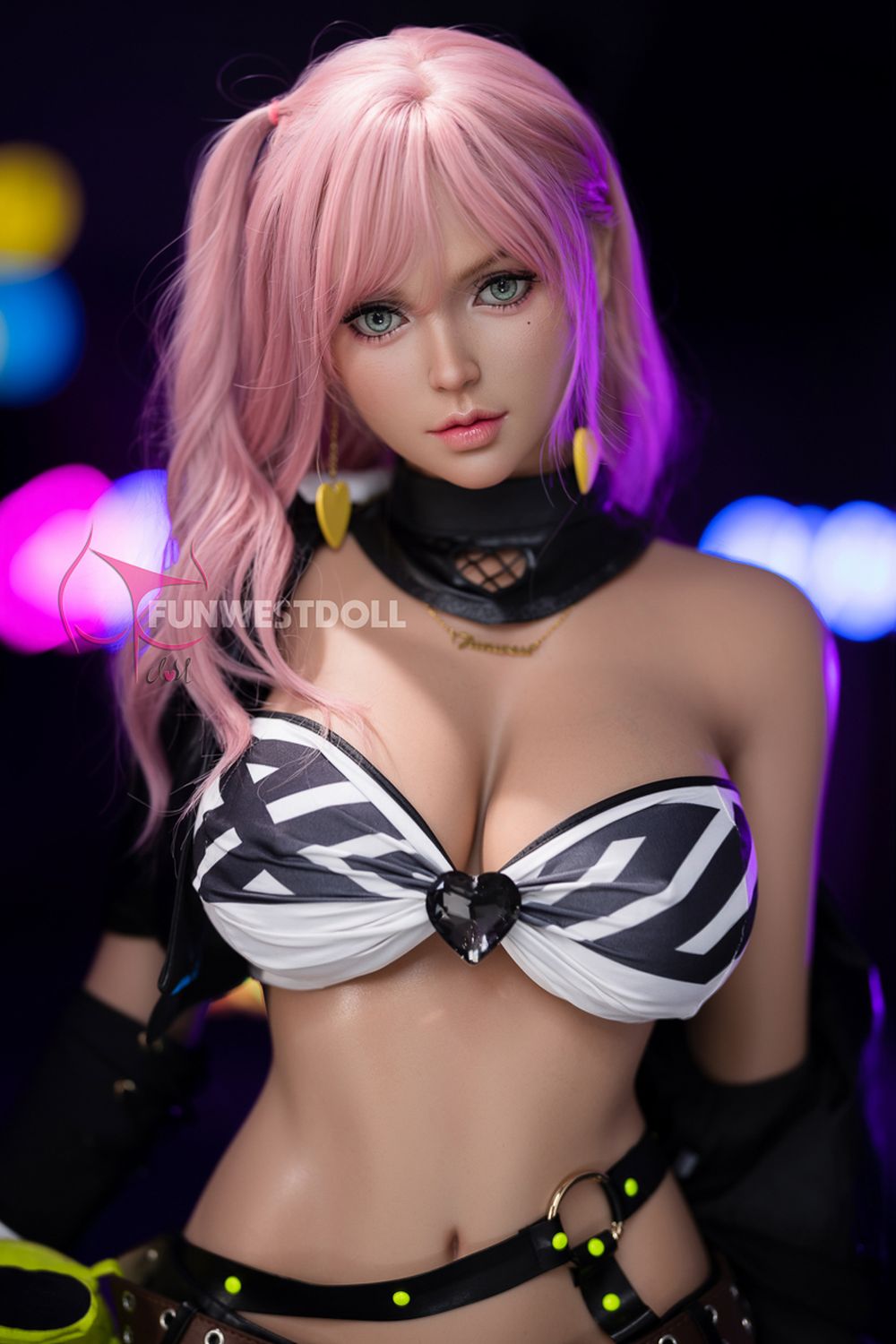 FUNWEST® Lily 157cm (5ft2) 036S# G Breasts Alluring Punk Chic Silicone Sex Doll FSD020