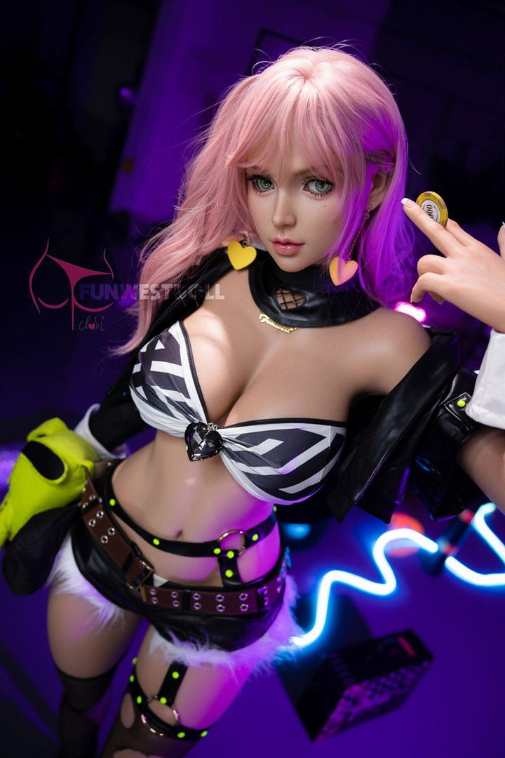 FUNWEST® Lily 157cm (5ft2) 036S# G Breasts Alluring Punk Chic Silicone Sex Doll FSD020