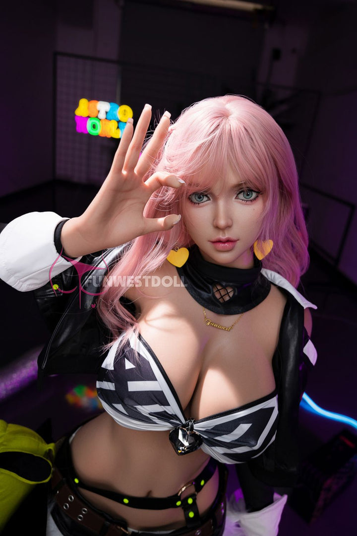 FUNWEST® Lily 157cm (5ft2) 036S# G Breasts Alluring Punk Chic Silicone Sex Doll FSD020