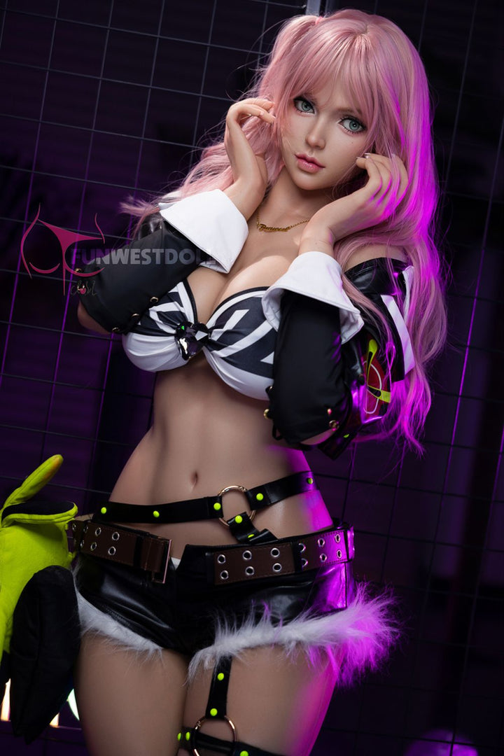 FUNWEST® Lily 157cm (5ft2) 036S# G Breasts Alluring Punk Chic Silicone Sex Doll FSD020