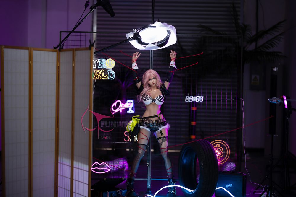 FUNWEST® Lily 157cm (5ft2) 036S# G Breasts Alluring Punk Chic Silicone Sex Doll FSD020