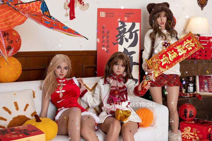 FUNWEST® Lily 156cm (5ft1) 036S# F Breasts Asian Cosplay Silicone Sex Doll FSD023