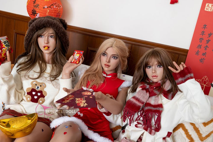 FUNWEST® Lily 156cm (5ft1) 036S# F Breasts Asian Cosplay Silicone Sex Doll FSD023