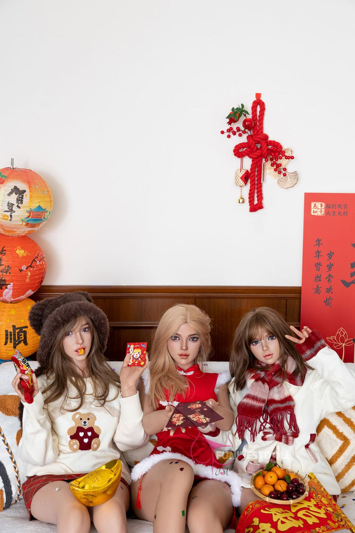 FUNWEST® Bella 159cm (5ft3) 037SJ# A Breasts Charming Lovely Silicone Sex Doll FSD024