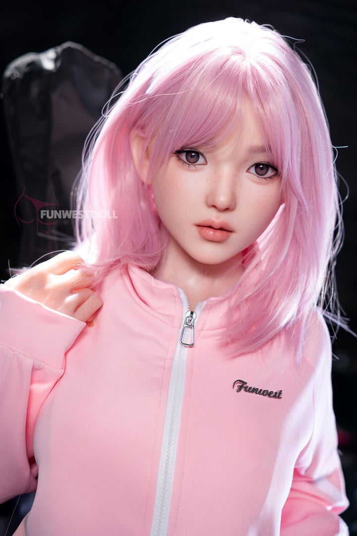 FUNWEST® Nika 152cm (5ft) 053S# D Breasts Anime Sweetheart Silicone Sex Doll FSD034