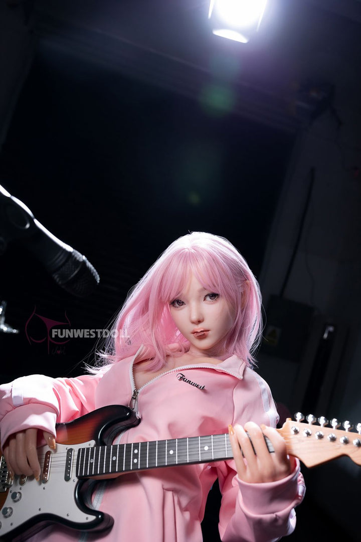 FUNWEST® Nika 152cm (5ft) 053S# D Breasts Anime Sweetheart Silicone Sex Doll FSD034