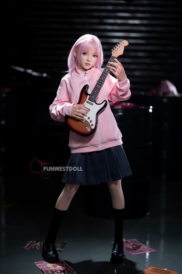 FUNWEST® Nika 152cm (5ft) 053S# D Breasts Anime Sweetheart Silicone Sex Doll FSD034