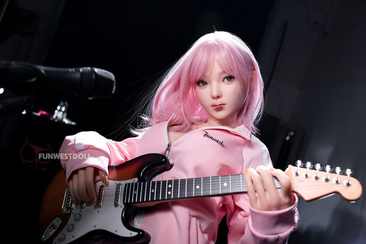 FUNWEST® Nika 152cm (5ft) 053S# D Breasts Anime Sweetheart Silicone Sex Doll FSD034
