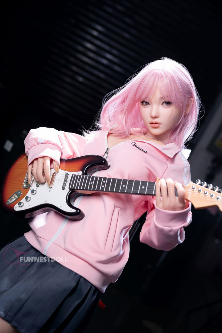 FUNWEST® Nika 152cm (5ft) 053S# D Breasts Anime Sweetheart Silicone Sex Doll FSD034