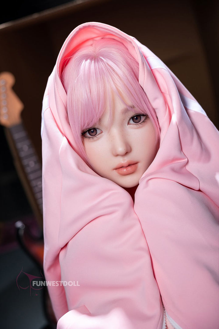 FUNWEST® Nika 152cm (5ft) 053S# D Breasts Anime Sweetheart Silicone Sex Doll FSD034