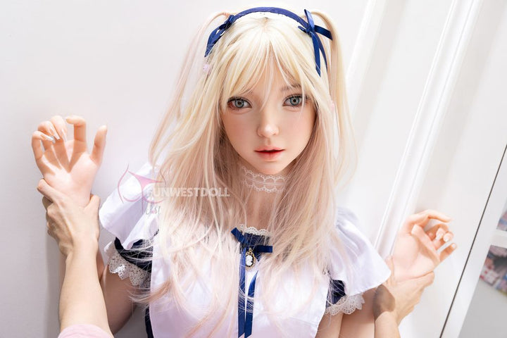 FUNWEST® Giselle 159cm (5ft2) 056SJ# A Breasts Anime Maid Outfit Silicone Sex Doll FSD036