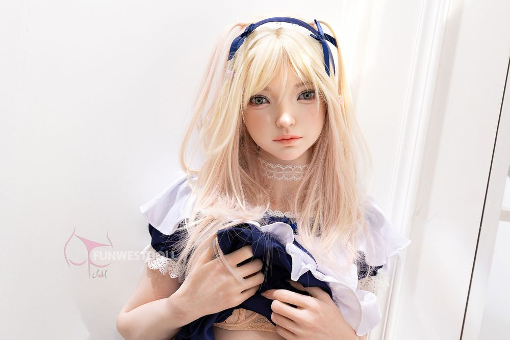FUNWEST® Giselle 159cm (5ft2) 056SJ# A Breasts Anime Maid Outfit Silicone Sex Doll FSD036