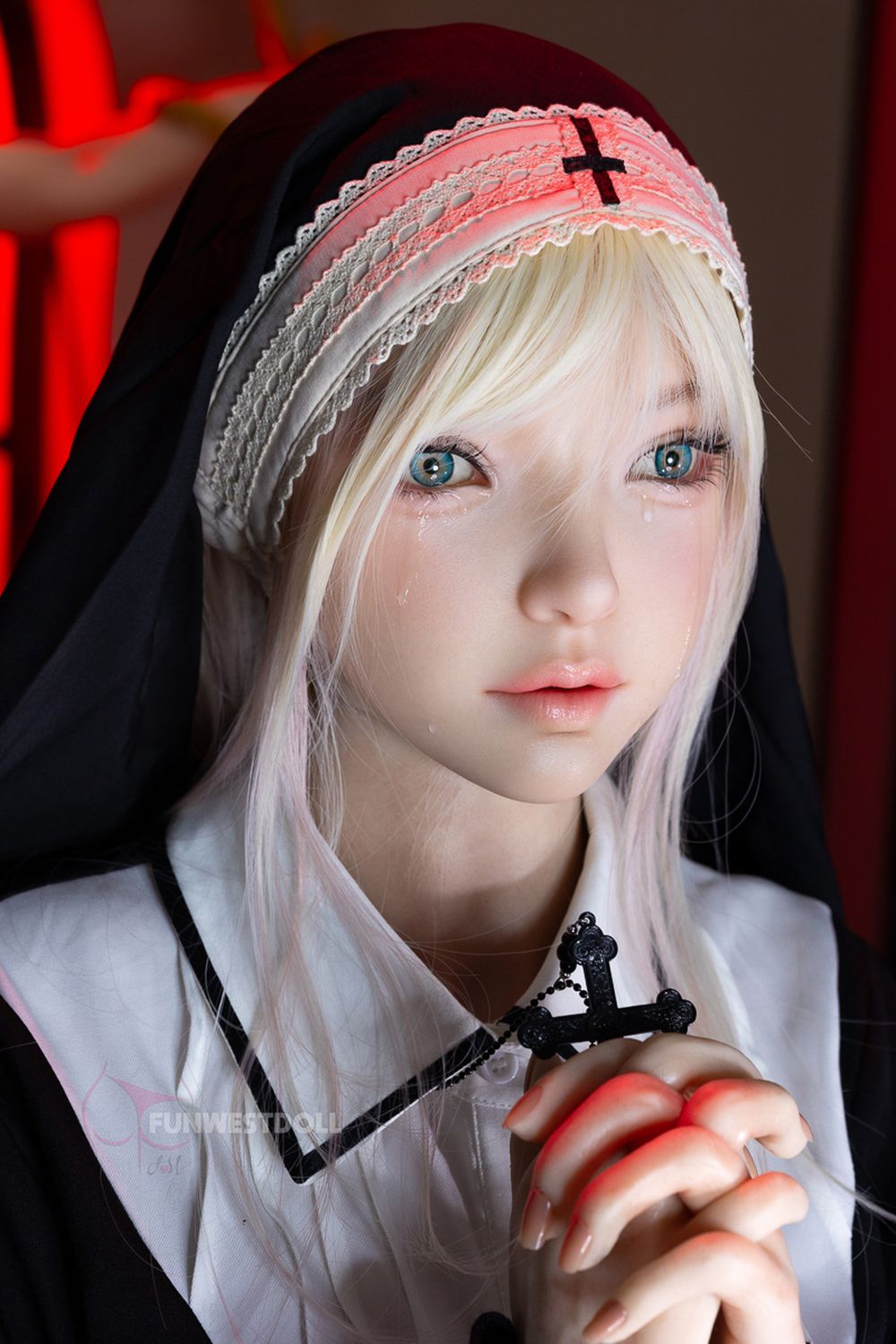 FUNWEST® Giselle 159cm (5ft2) 056SJ# A Breasts Blonde Cosplay Silicone Sex Doll FSD036