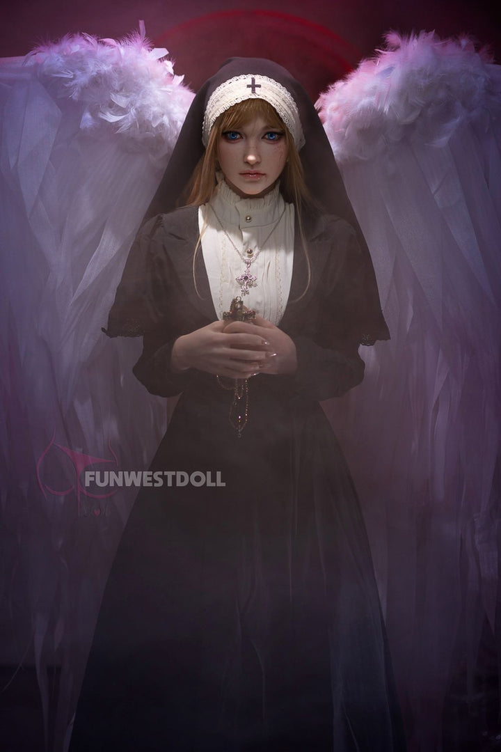 FUNWEST® Bella 159cm (5ft2) 037S# A Breasts Elegance Cosplay Silicone Sex Doll FSD038